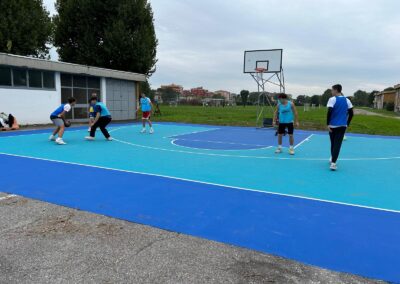 istituto marconi di gorgonzola ecopneus educational gomma riciclata d apfu pneumatici fuori uso legamebiente basket campo da basket sostenibile