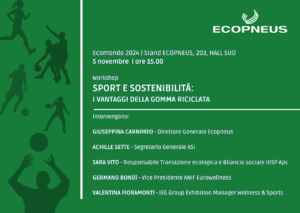 sport sostenibilità ecopneus ecomondo giuseppina carnimeo